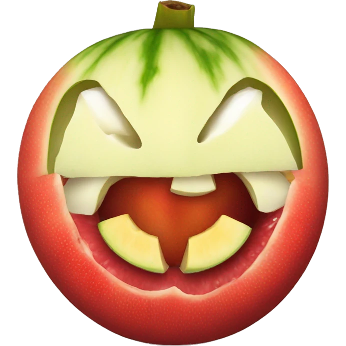 Coco melon eats pomegranate emoji