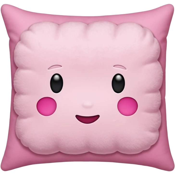 Make a pink pillow with no face emoji