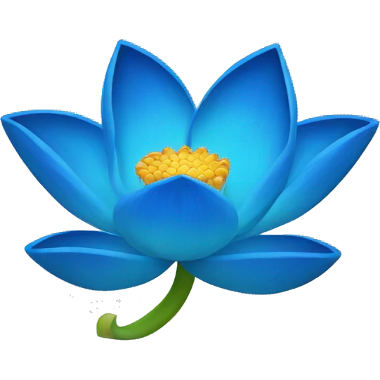 Blue lotus  emoji