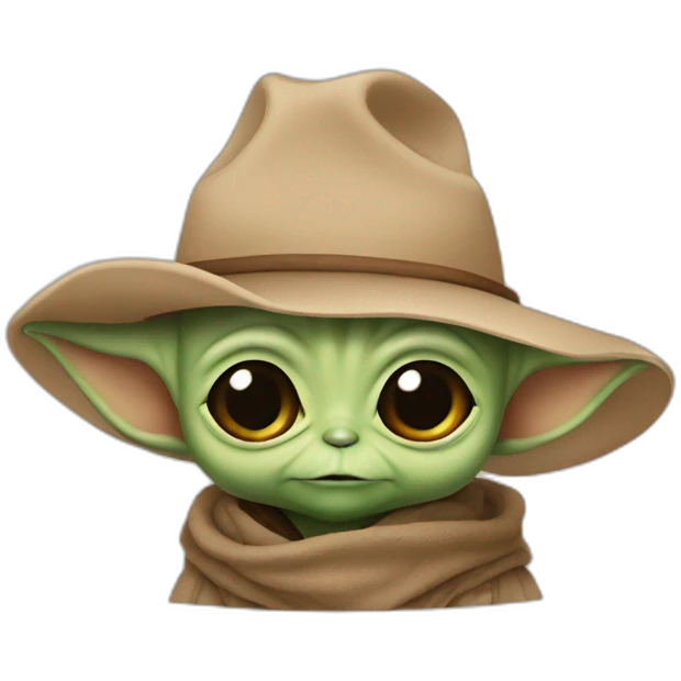 baby yoda cowboy hat emoji