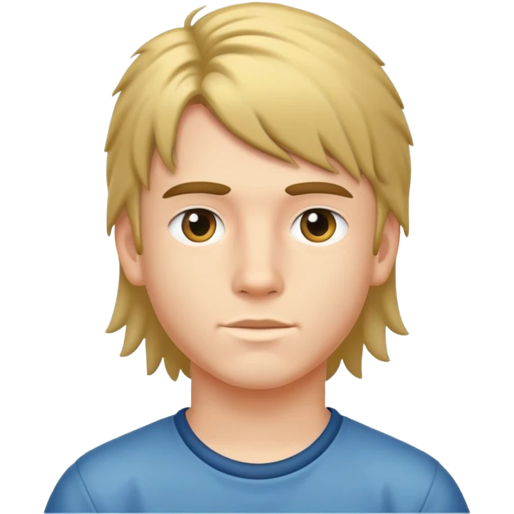 Boy with mullet emoji