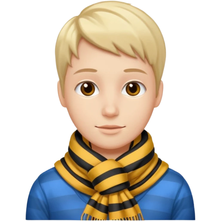 Character with striped Scarf emoji