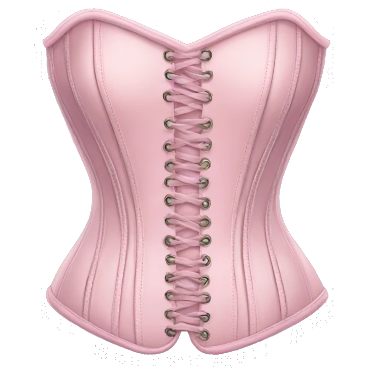 Pastel pink corset  emoji