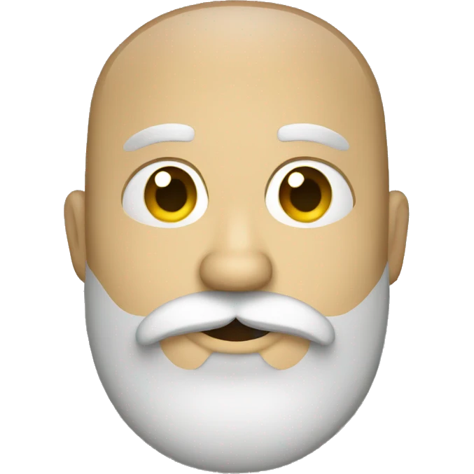 White mexican bearded emoji