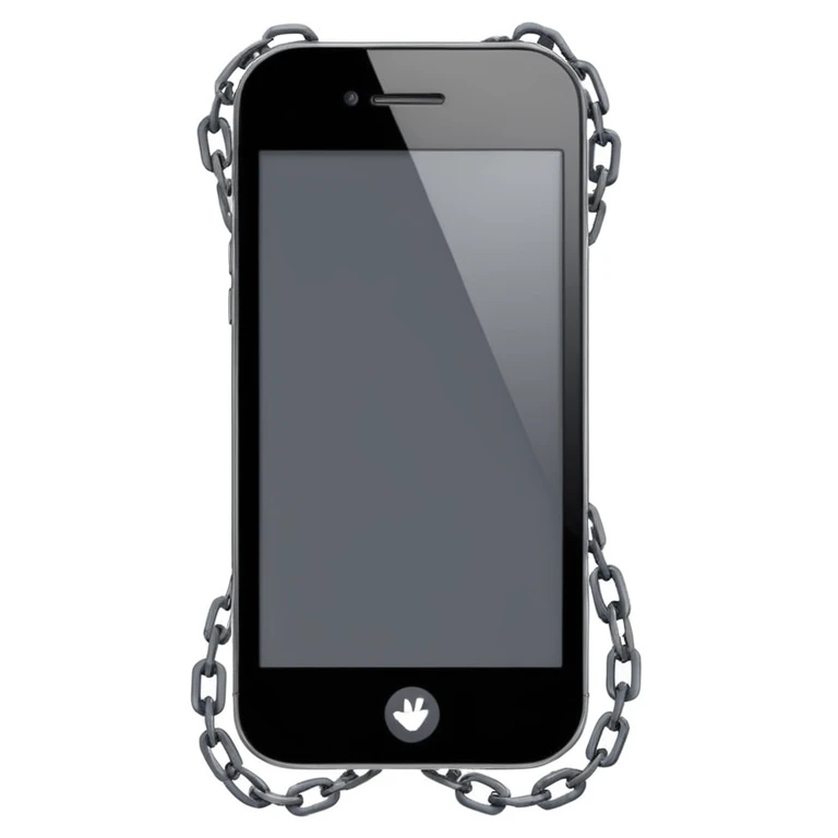 social media addiction icon, simple and modern, iPhone style emoji