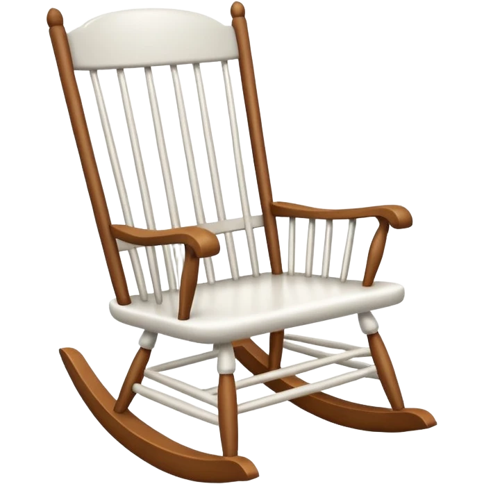 White empty rocking chair emoji