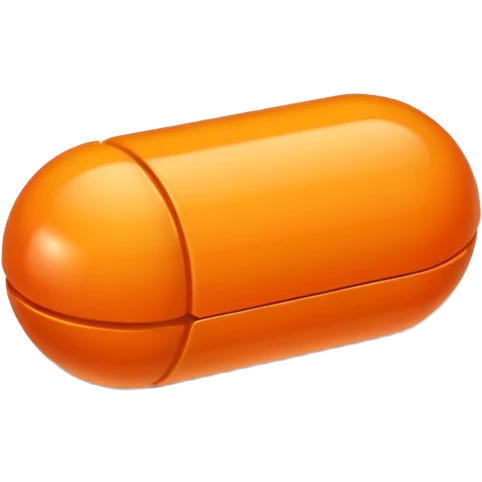 small orange pill  emoji