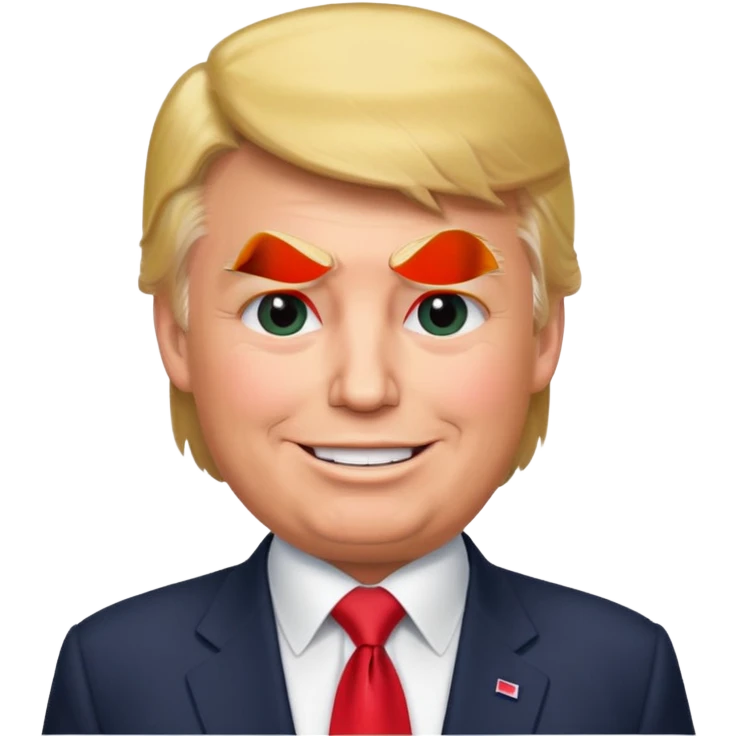 Donald Trump speaking at a rally emoji