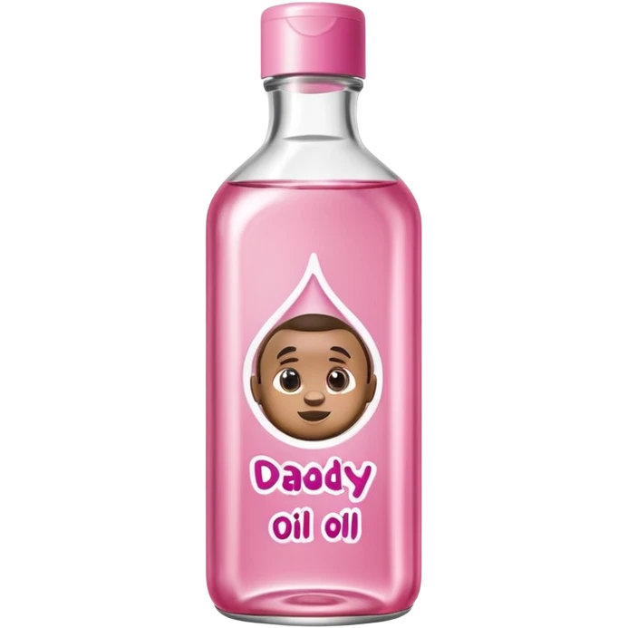 Diddy baby oil make it in the pink and clear bottle of baby oil with diddy oil as the name emoji