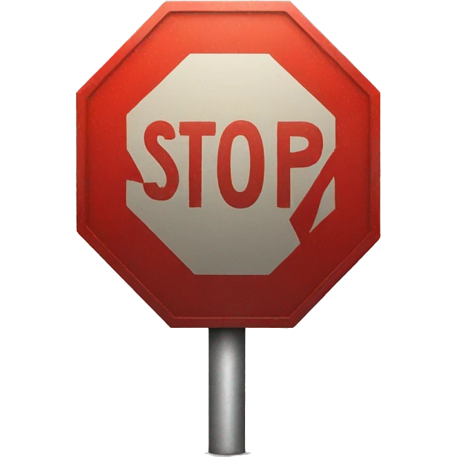 Stop sign  emoji