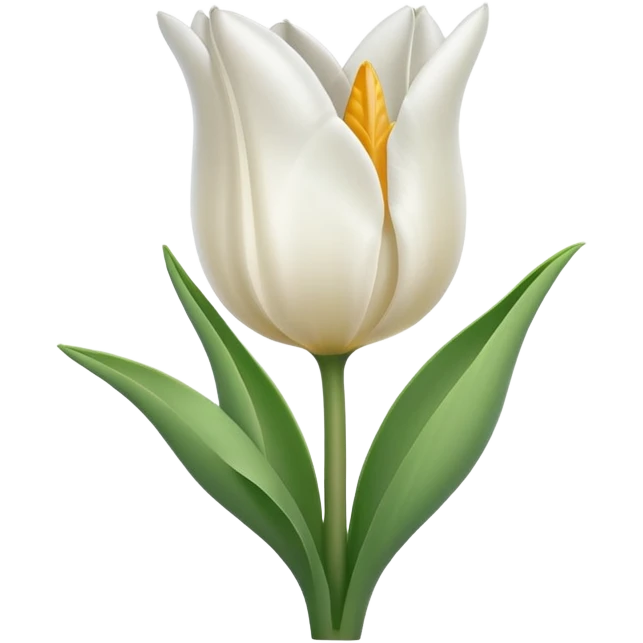 White tulip emoji