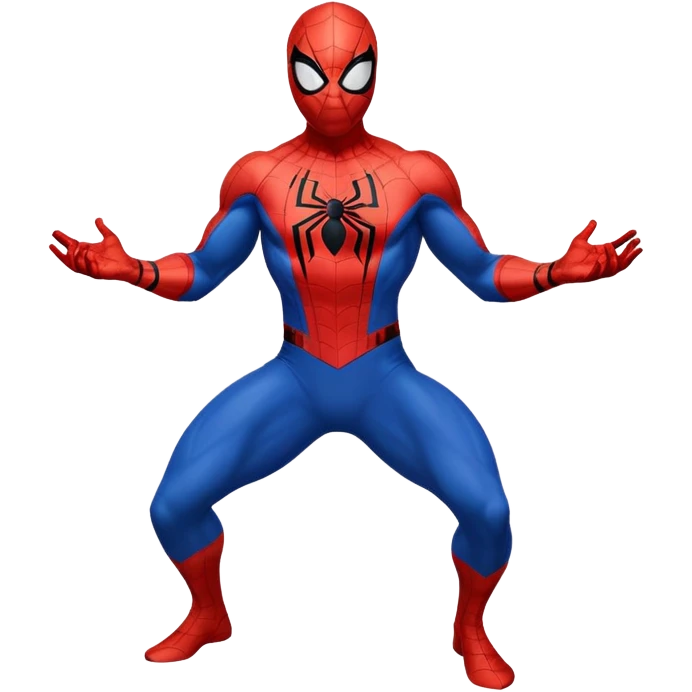 Spider-Man superhero in classic red and blue costume emoji