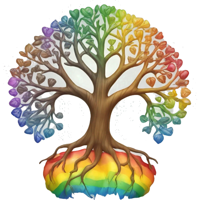 Rainbow tree of life  emoji