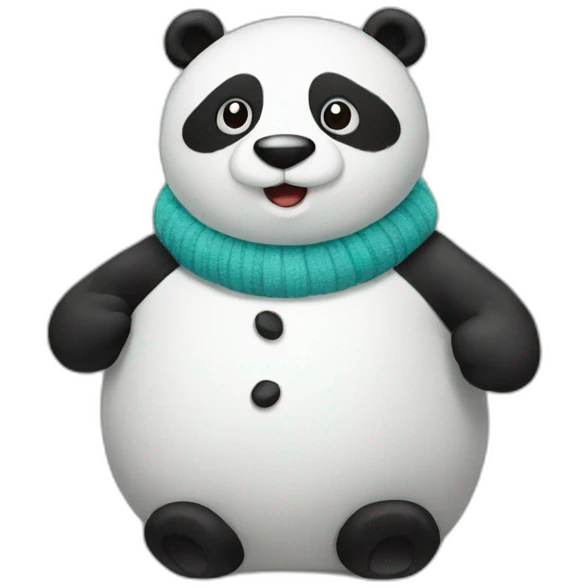 snowman panda emoji