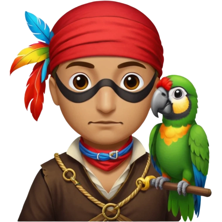 pirate and parrot emoji