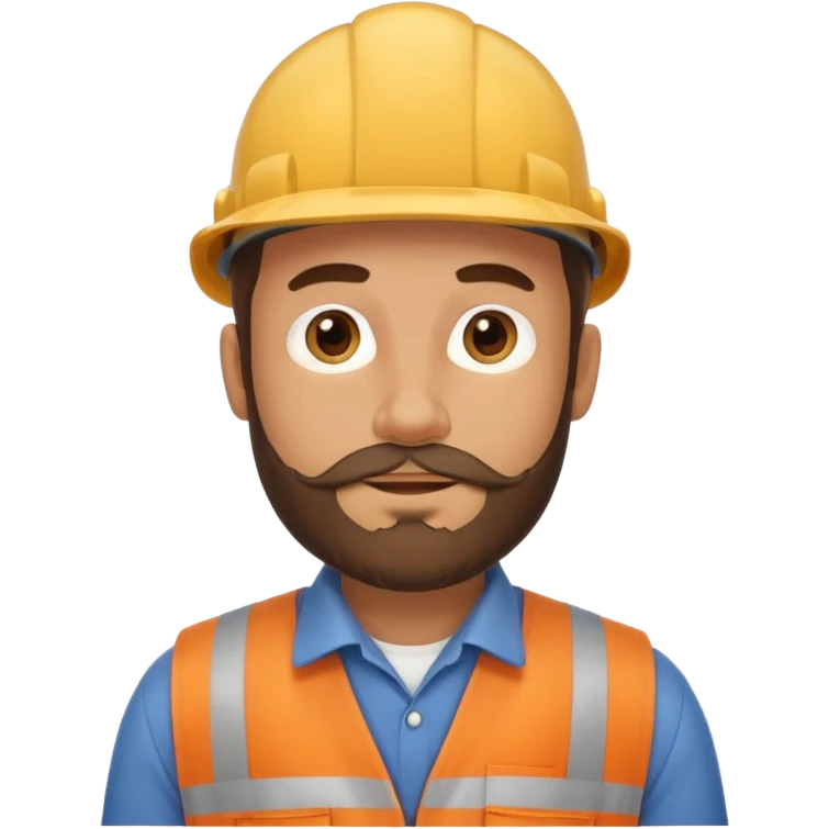 30s male farmer style, beard, work clothes emoji