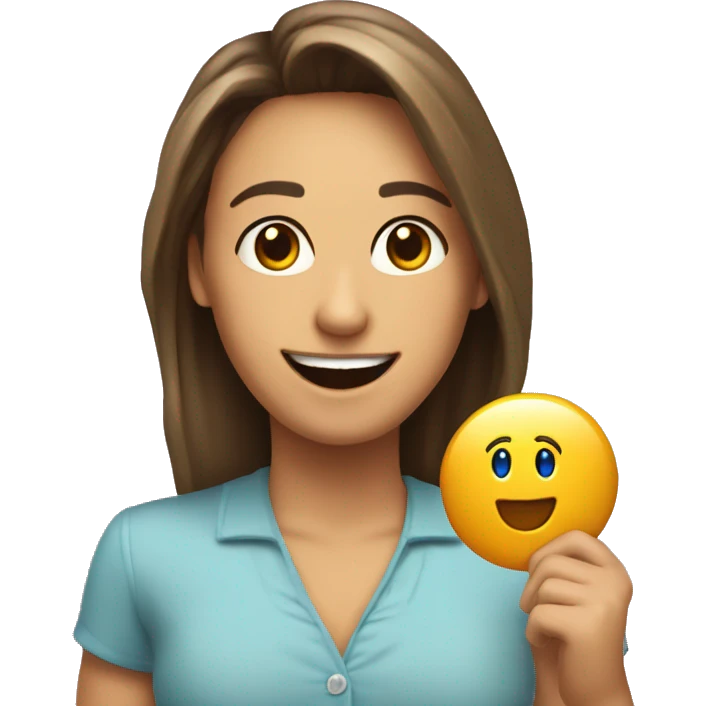 Una tarjeta de presentación digital feliz  emoji