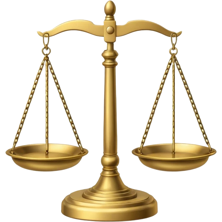 Law justice weight scale emoji