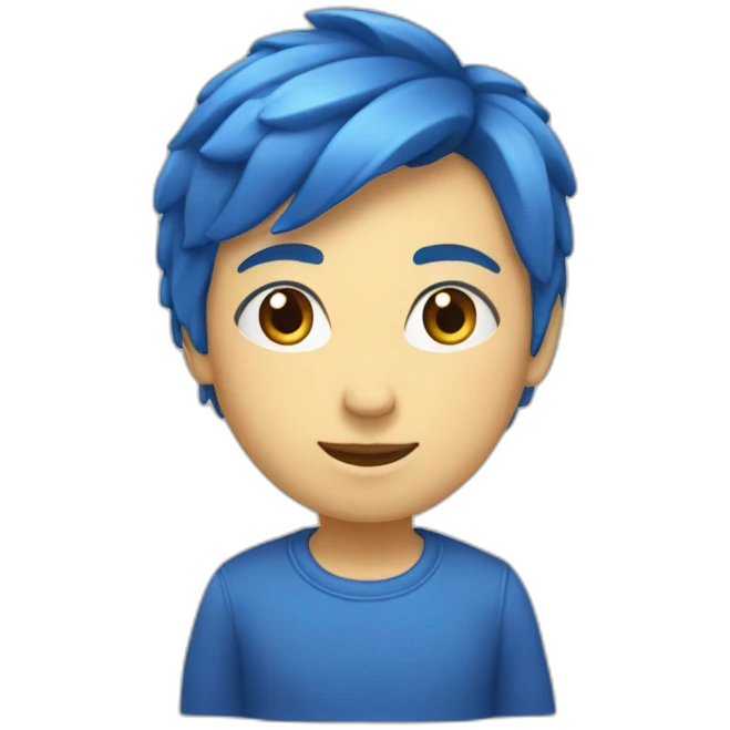 Cœur bleue emoji