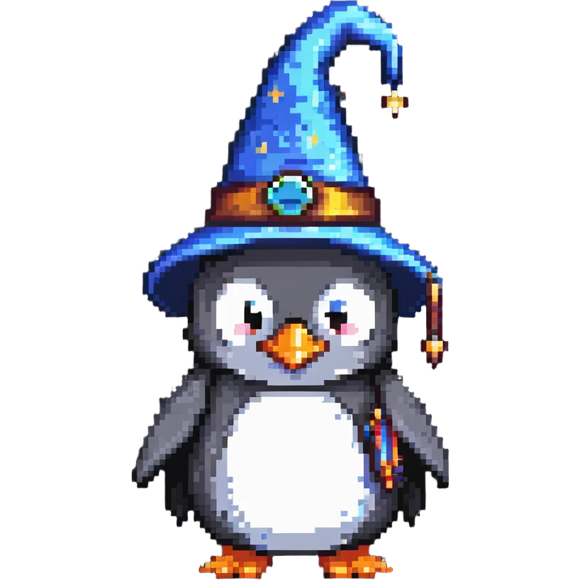 penguin wizard emoji