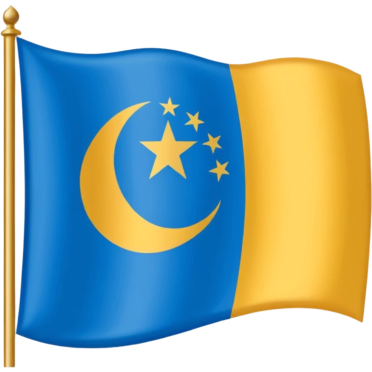 Flag of Uyghurstan emoji