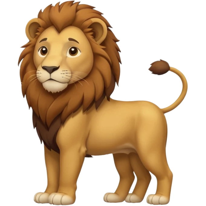 FULL BODY panthera leo male style wild, full flat  cute side profile design in 3d soft l centered composition cartoon style128x128 pixels
1 tail emoji