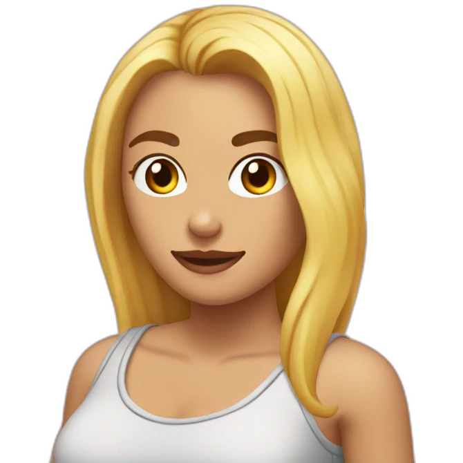 chica rubia tapandose la cara con las manos emoji