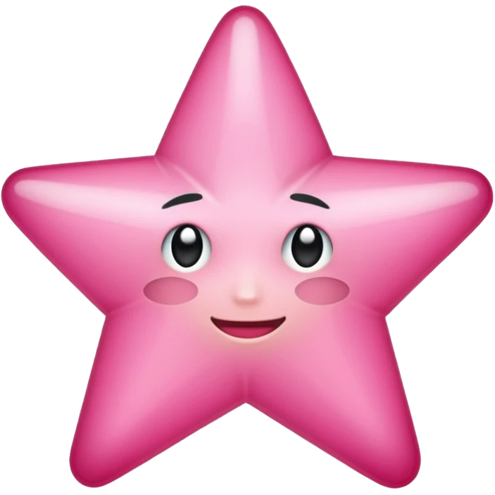 Estrella rosa emoji