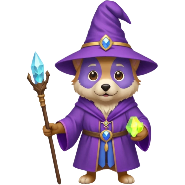 Dog wizard emoji