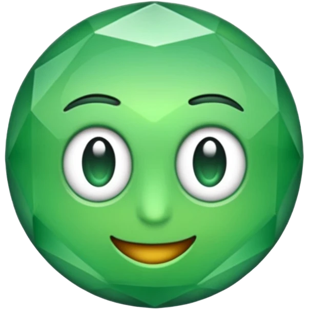 Emoji diamante verde emoji