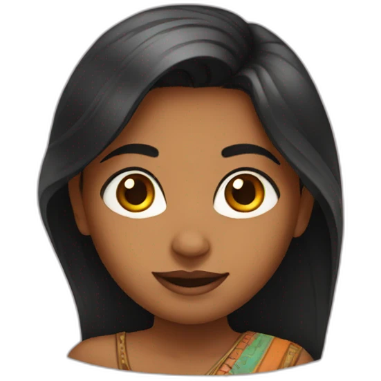 indian girl emoji