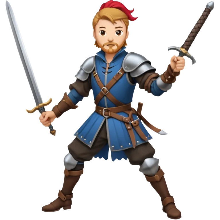 landsknecht swinging a large two handed sword emoji