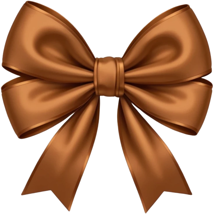 Brown bow emoji