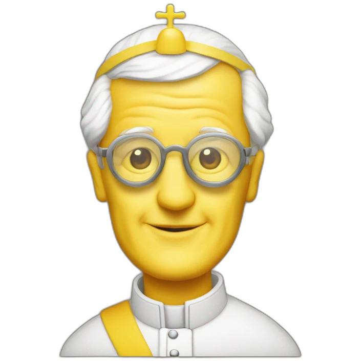john paul Ii as a yellow submarine emoji