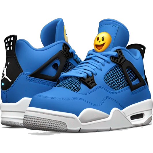 Jordan 4 blue thunders emoji