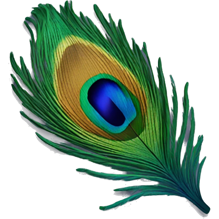 peacock feather emoji