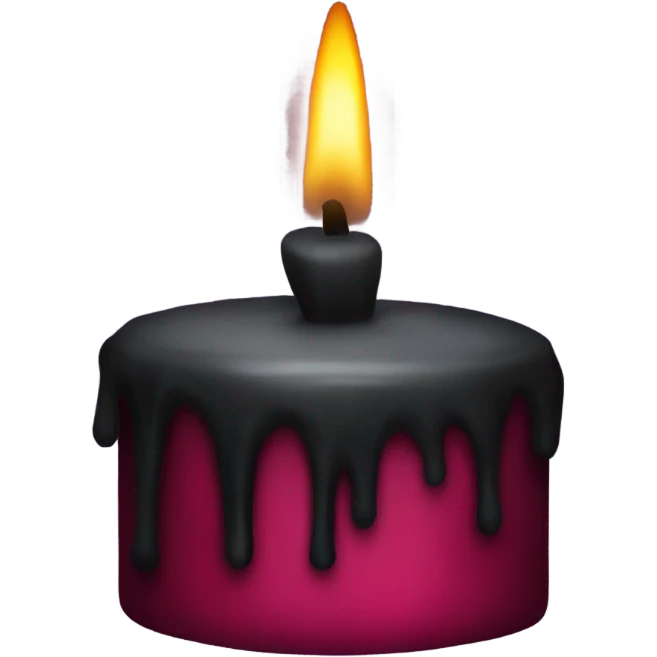 Goth candle emoji