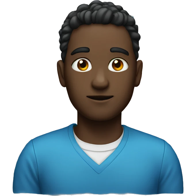 blue X emoji