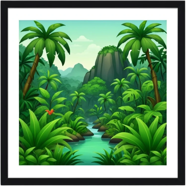 hintergrund dschungel emoji