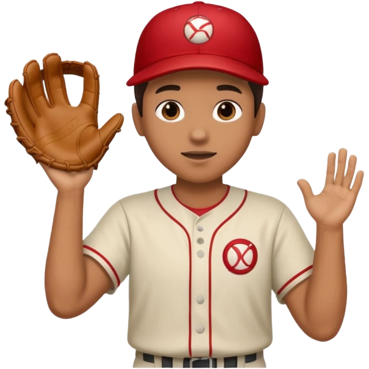 Person catching a ball hands moving backwards  emoji