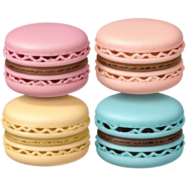 Three Macarons  emoji
