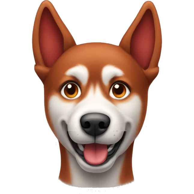 red dog like husky emoji