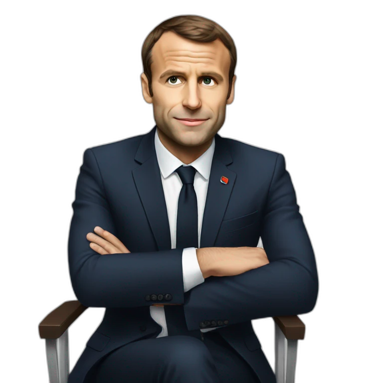 Macron assis emoji