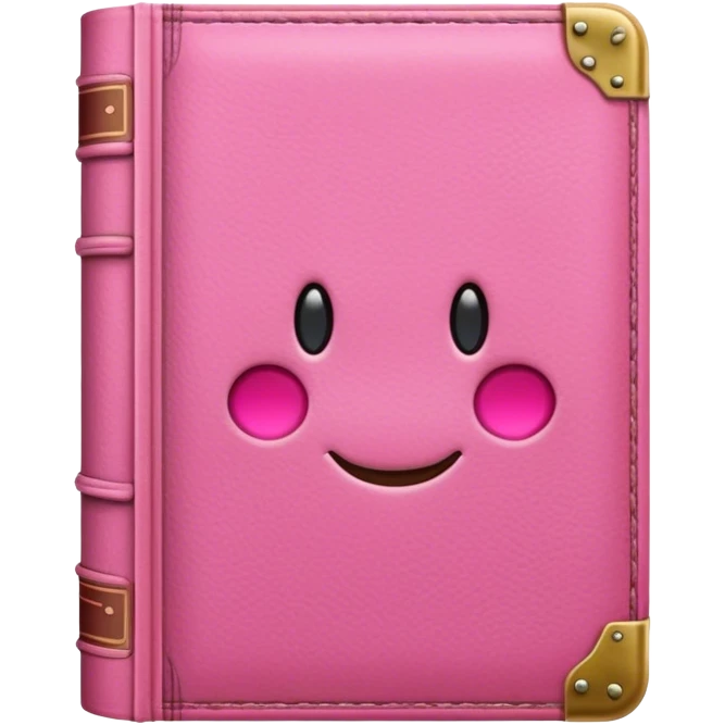 Pink book emoji