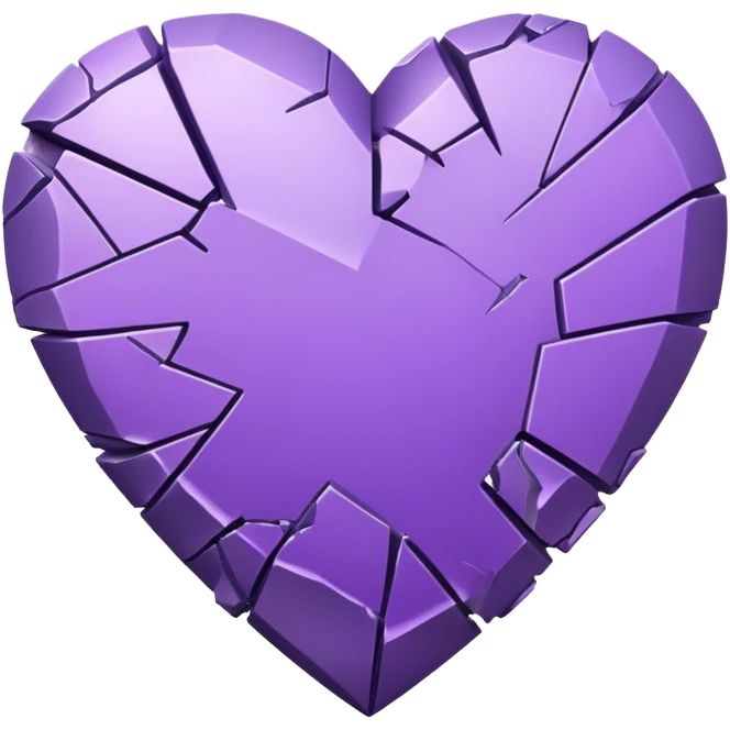 Broken Purple Heart  emoji