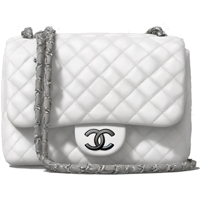 white-chanel-caviar-bag emoji