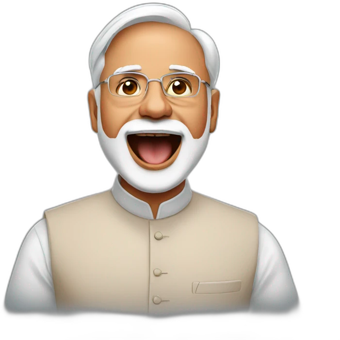Modi singing emoji