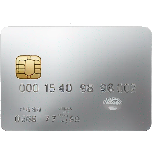 silver credit card emoji