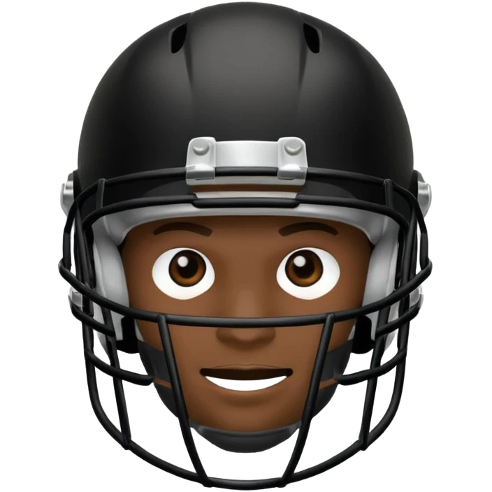 college football player helmets black emoji