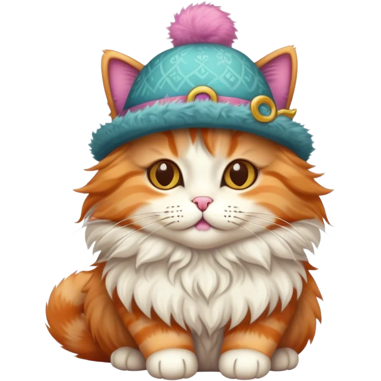 Cat in a hat emoji